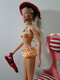 Roupa de Praia de Crochê Para Barbie, por Pecunia MillioM