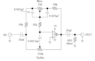 Rangkaian Audio tone control Koleksi Skema Rangkaian 