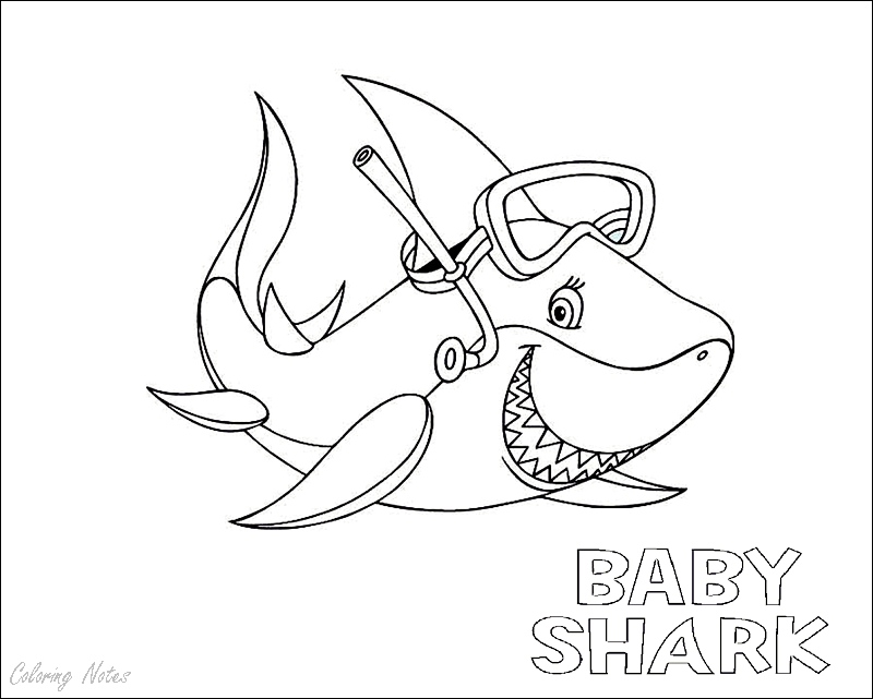 Coloring Pages Baby Shark