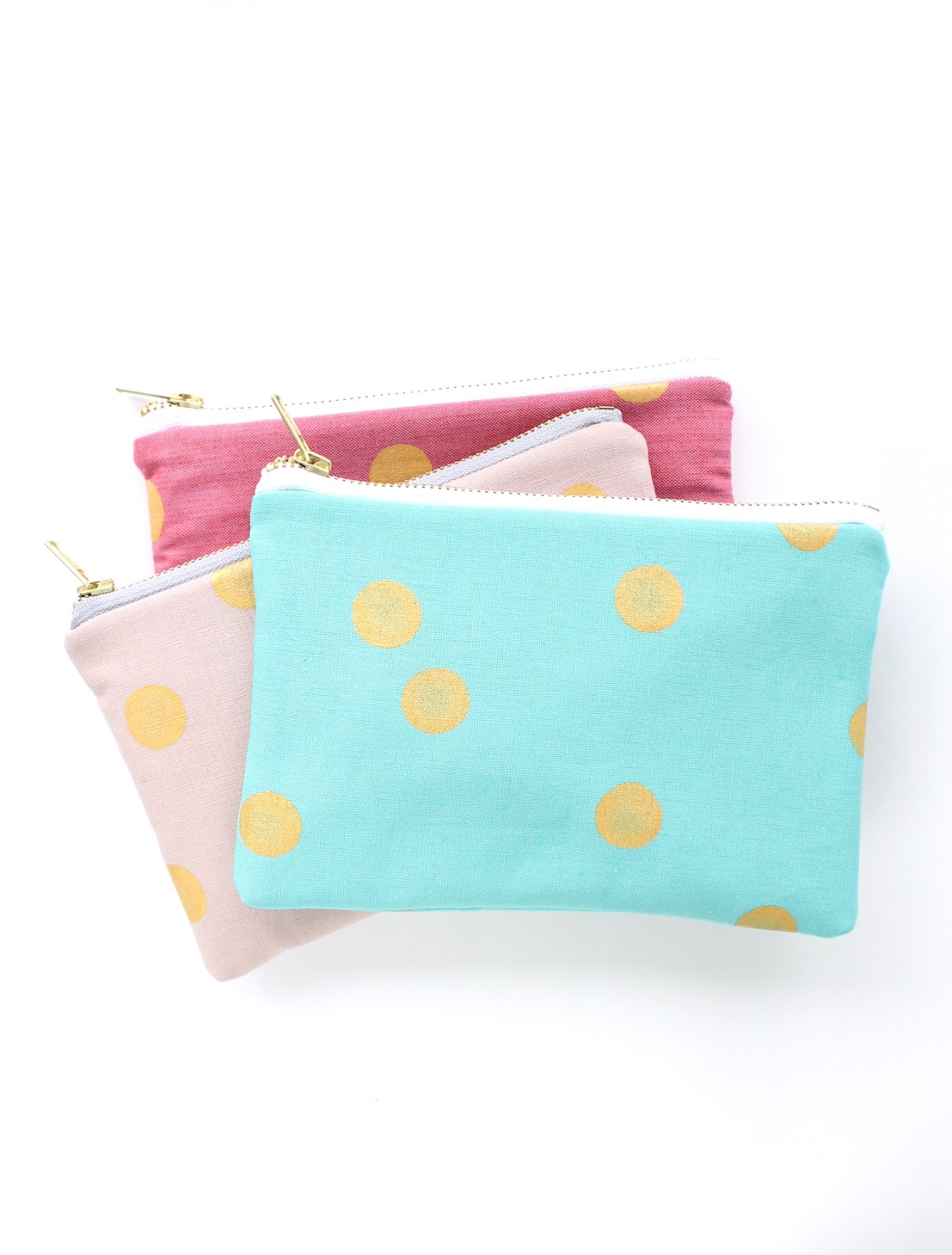 gold dot clutches by allisa jacobs