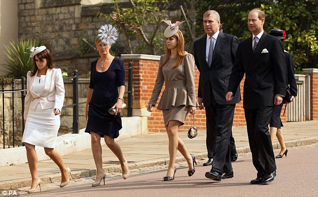 princesses beatrice 22 and eugenie 20. Beatrice, 22, wore a light