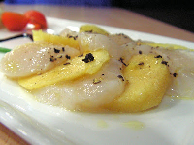 Carpaccio de Saint-Jacques à la mangue