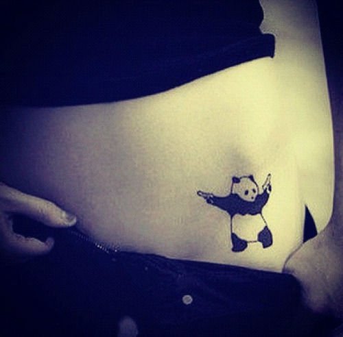 Adoráveis tatuagens de Pandas para inspirar os fãs desses adoráveis animais