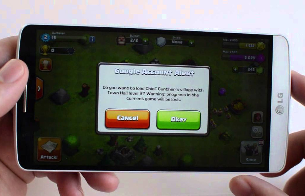 cara bermain 2 id coc di android