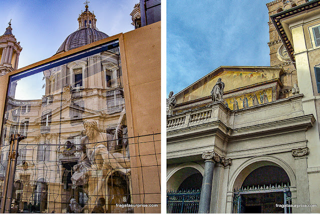 Piazza Navona e Santa Maria in Trastevere, Roma