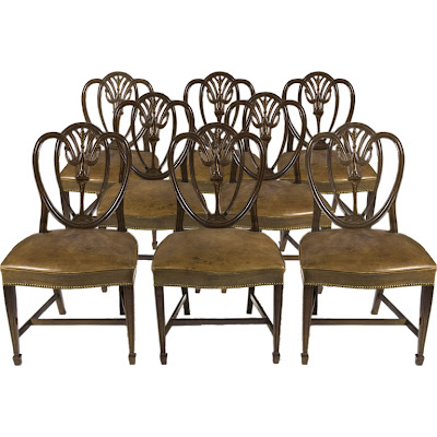 Broyhill Outdoor Furniture on 1st Dibs   Dining Chairs In The Hepplewhite Manner  Set Of 8     4 800