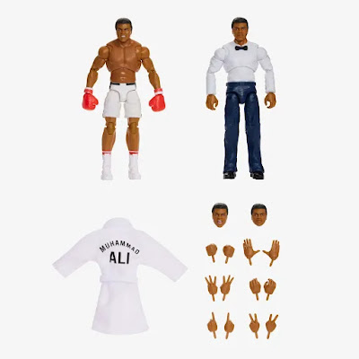 San Diego Comic-Con 2023 Exclusive WWE Ultimate Edition Muhammad Ali Action Figure Box Set by Mattel