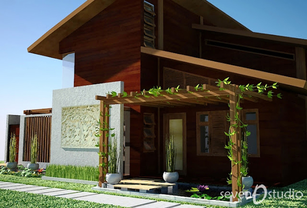 15+ Ide Istimewa Desain Eksterior Rumah Tropis Modern