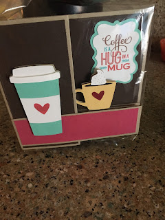MidnightCrafting birthday card gift card silhouette cameo coffee cup
