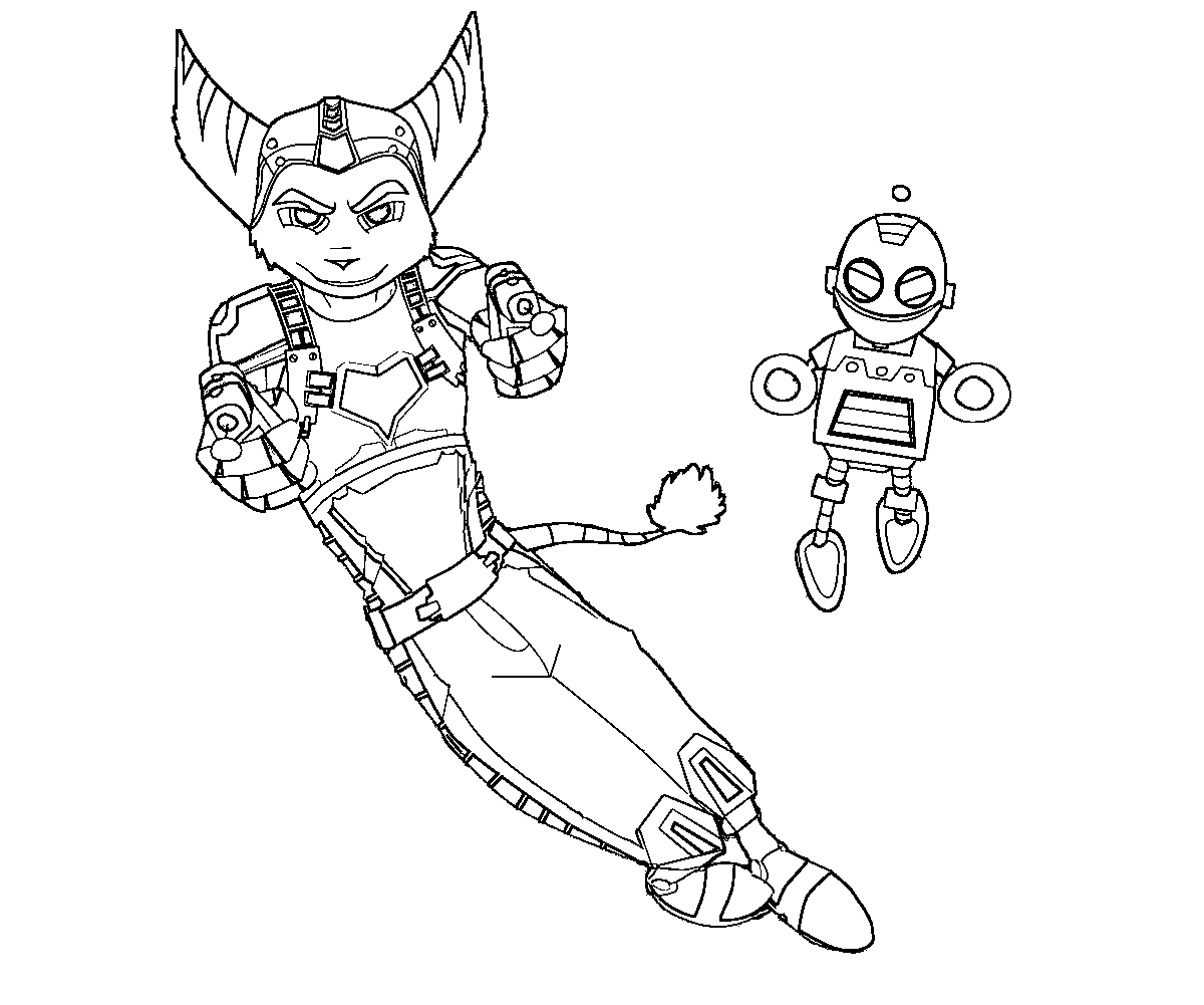 #4-top-ratchet-and-clank-printable-coloring-pages by yumi