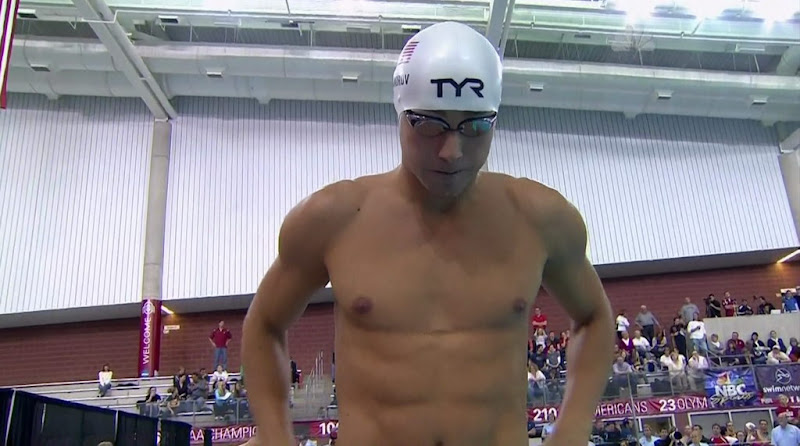 Michael Alexandrov Shirtless at Short Course National Championships 2010