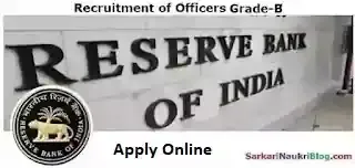 RBI Officer Grade-B Vacancy Recruitment