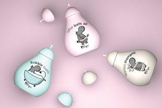 baby bath products packaging design