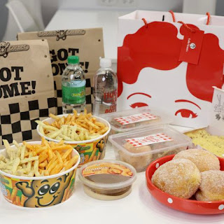 Lola Nena sharing a photo of their bakery products alongside Potato Corner's famous fries