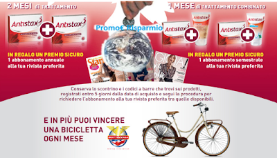 Logo Antistax ti premia con Biciclette Bottecchia e abbonamenti riviste in regalo
