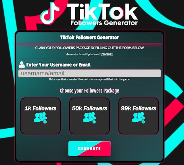 TikTok Followers Generator