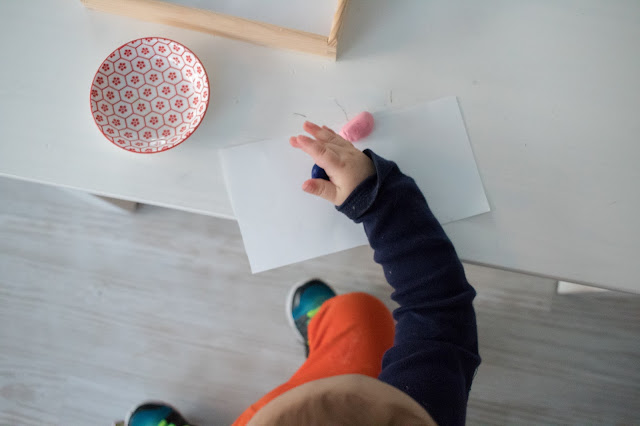 First Art Tray - Montessori Young Toddler Week 11