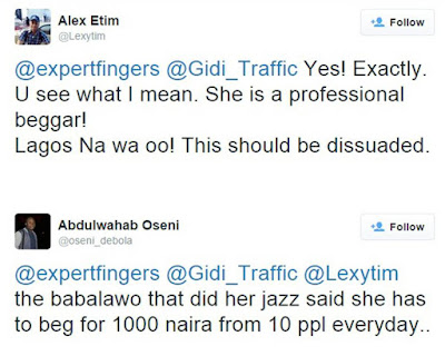 She's a professional beggar who drives an SUV &begs for N1000 in Ikoyi area! 3