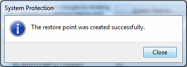 Win7_System_Restore_Create_Restore_Point_Successful