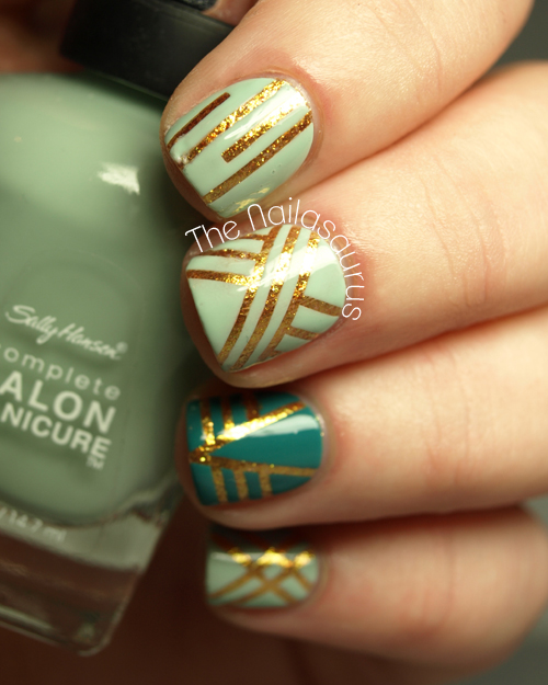 nail tape design lines nail art design with tape scotch tape ...