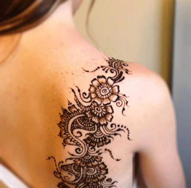 Shoulder Mehndi Design Shoulder Mehndi Design