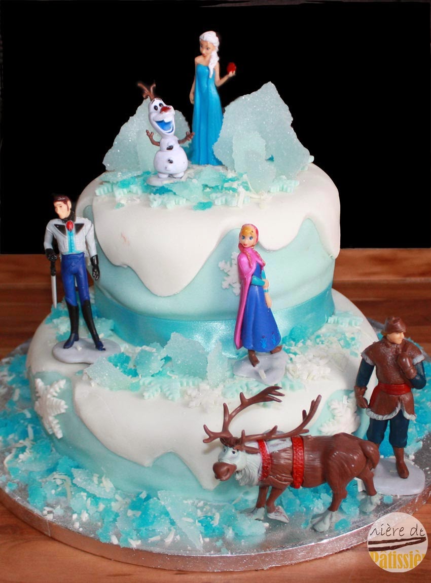 gateau la reine des neiges