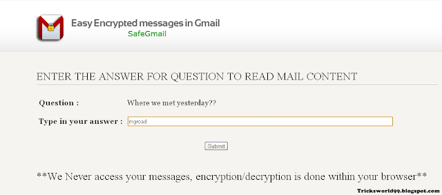 How To Send Encrypted Emails In Gmail With SafeGMail