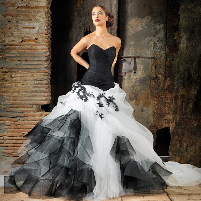 black-and-white-corset-wedding-dress