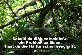 Sobald du dich entschließt, ein Problem zu lösen, hast du die Hälfte schon geschafft