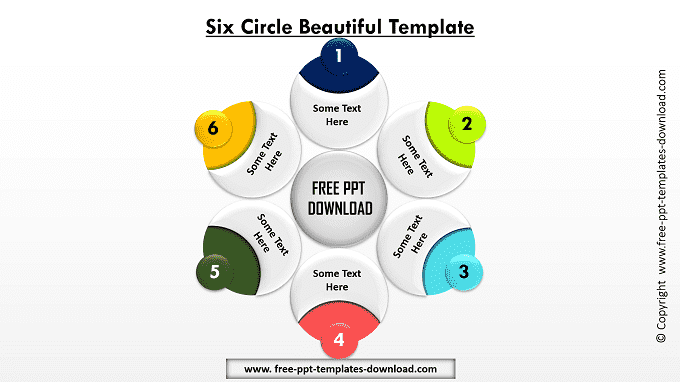 Six Circle Beautiful Template | PowerPoint Slide Download