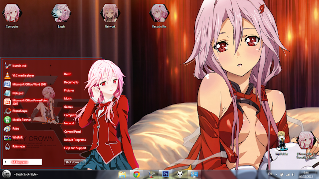 Theme Windows 7 Yuzuriha Inori - Guilty Crown