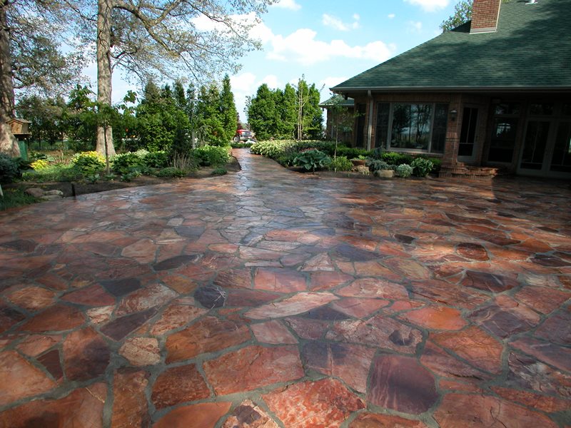 flagstone patio ideas pictures