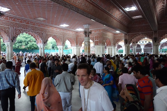 Large Crowd at Radha-Govinda Temple