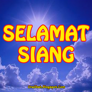 DP BBM Ucapan Selamat Siang  ORA OBAH