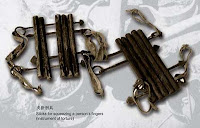 A Han Chinese torture instrument, the “Finger Press”, now labelled a Tibetan torture tool by CCP propaganda.