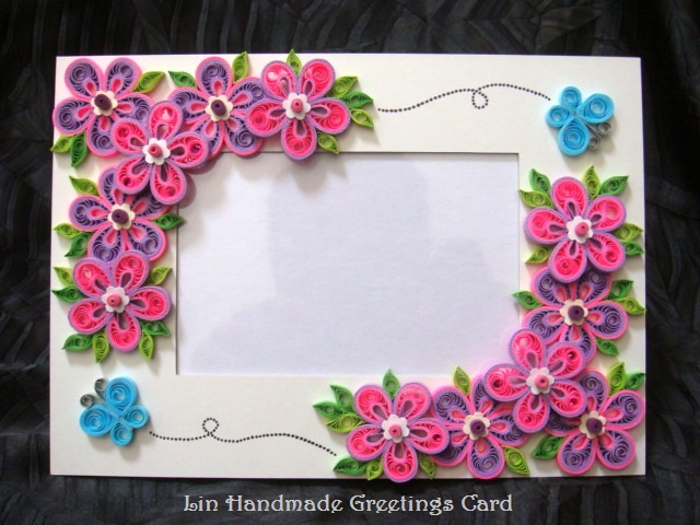different types of quilling flowers Lin Handmade Greetings Card Quilling | 640 x 480