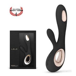 VIBRADOR SORAYA WAVE DE LELO SILICÓN COLOR NEGRO VIBRADOR LELO PARA PUNTO G Y CLITORIS