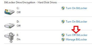 How to disable BitLocker encryption