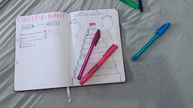 BUJO NEED AND WANT