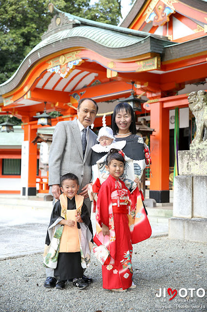 豊中稲荷神社で七五三出張撮影