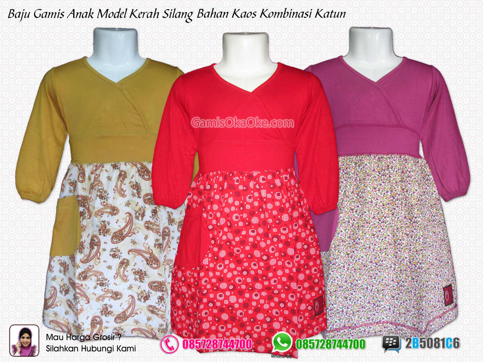 Grosir Baju Gamis Anak Remaja Perempuan Terbaru Bahan Kaos 