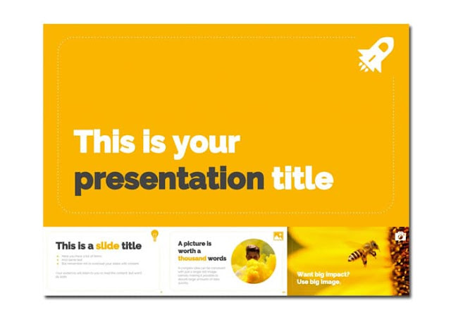 4. Mẫu Google Slides đẹp 04 miễn phí màu vàng sáng chất 2020