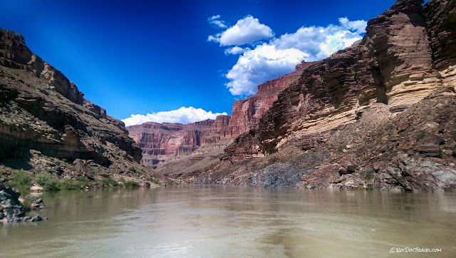 Grand Canyon National Park geology rafting Colorado River Arizona travel trip copyright RocDocTravel.com