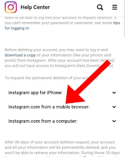 How to permanently delete you Instagram account