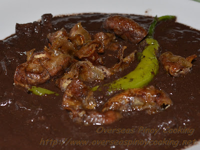 Dinuguan with Fried Isaw