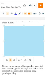 Gambar tidak tampil di posisi edit tulisan.