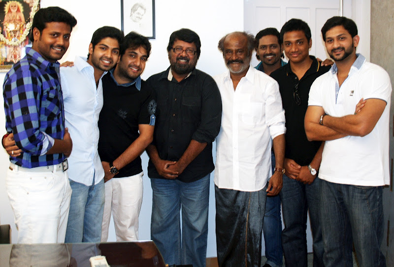 Naanga Movie Cast and Crew Meet Rajini and Kamal Stills Gallery release images