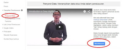 Cara Melakukan Penyorot Data Webmaster