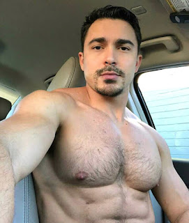 Nude Muscle Man and Car And Drive And Repair