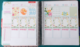 Plan With Me: Swept Away ~ Genuinely Erin | Plan the week with me using my new weekly Erin Condren Life Planner weekly kit, Swept Away! You can find it on my Etsy shop, Genuinely Erin Designs!